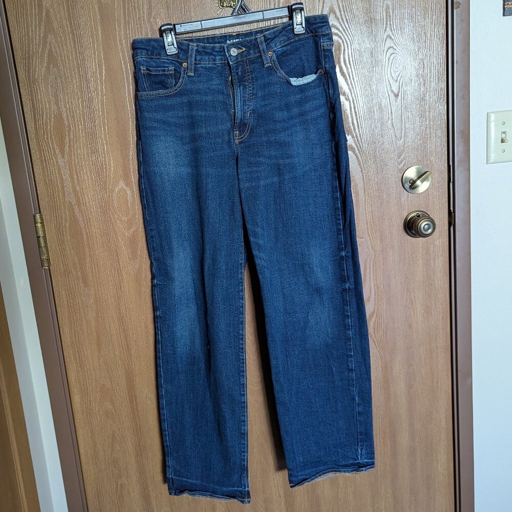 Old Navy High Rise Denim Blue Jeans, 12